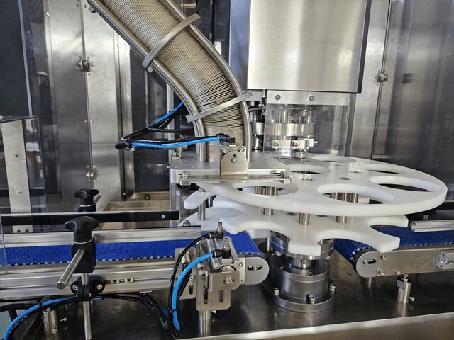 automatic can seamer acs-v24 116 conveyor starwheel lid feeder