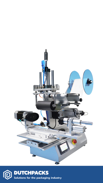 semi-automatic labeling machine for non-round products salm-v2 front page